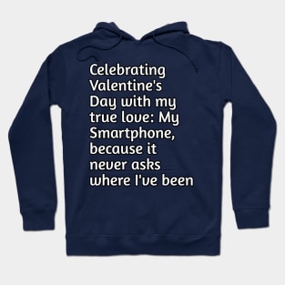 Valentine's day with my true love funny joke Hoodie